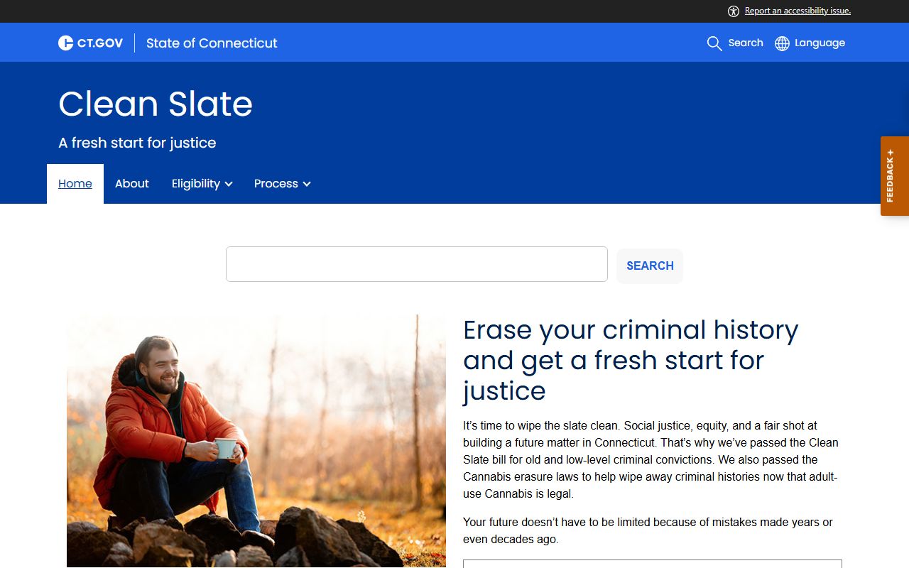 Clean Slate Connecticut record erasure program portal